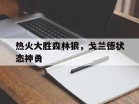 开云足球直播-热火大胜森林狼，戈兰德状态神勇的简单介绍